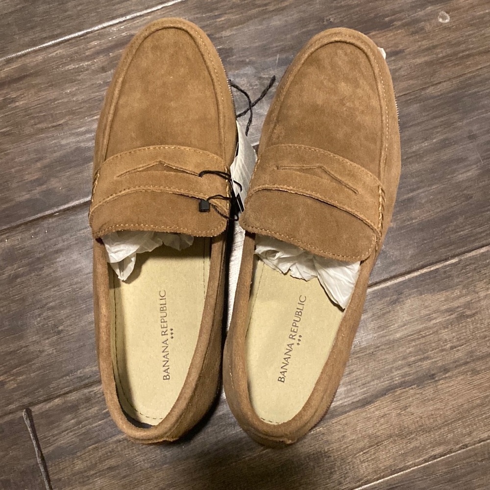 Mens Banana republic suede loafers